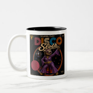 Disco Faultier-Duo Zweifarbige Tasse