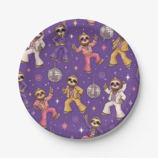 Disco Faultiere Pappteller