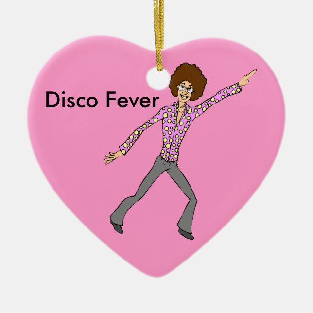 Disco-Fieber erleben die Erinnerungen wieder Keramikornament (Vorne)