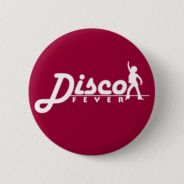 Disco-Fieber-Knopf Button (Vorderseite)