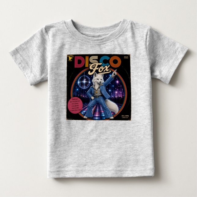 Disco Fuchs Baby T-shirt (Vorderseite)