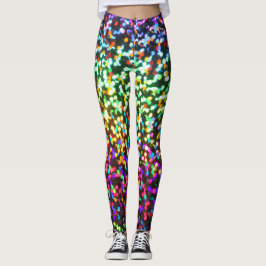 Disco-Glitzer-Rave Leggings