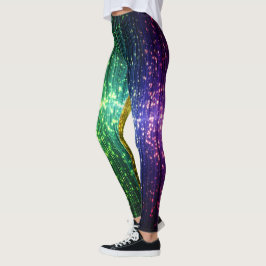 Disco-Glitzern Leggings