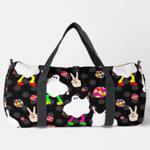 Disco-Halloween-afrikanischer Geist schwarz Duffle Bag