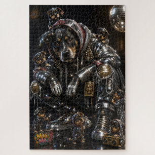 Disco-Hund & Mini-Me-Crew-Jigsaw-Puzzle