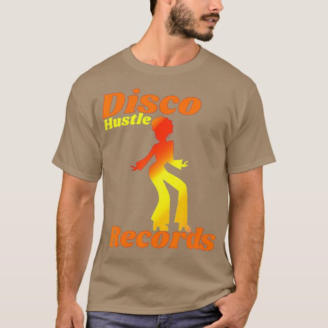Disco Hustle Platten Dance Shirt oder Herren oder (Vorderseite)