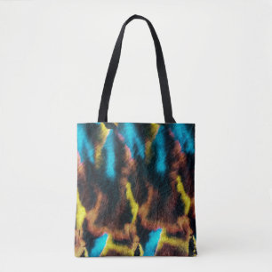 Disco Ikat Muster. Farbige Kunstgeschichte. Tasche