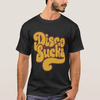 Disco-ist zum Kotzen Retro Siebzigermusik T - T-Shirt