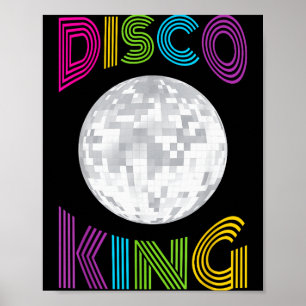 Disco-König 70er Jahre Kostüm Männer Jungen Poster