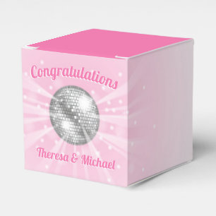 Disco-Kugel-Baby-Party Groovy Rosa Mädchen Geschenkschachtel