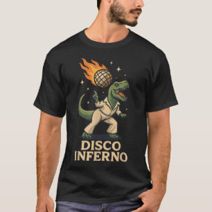 Disco-Kugel-Dinosaurier-Humor Lustiger T-Rex-Tanz T-Shirt