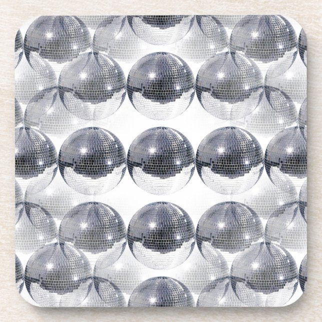 Disco-Kugel Getränkeuntersetzer (Vorderseite)