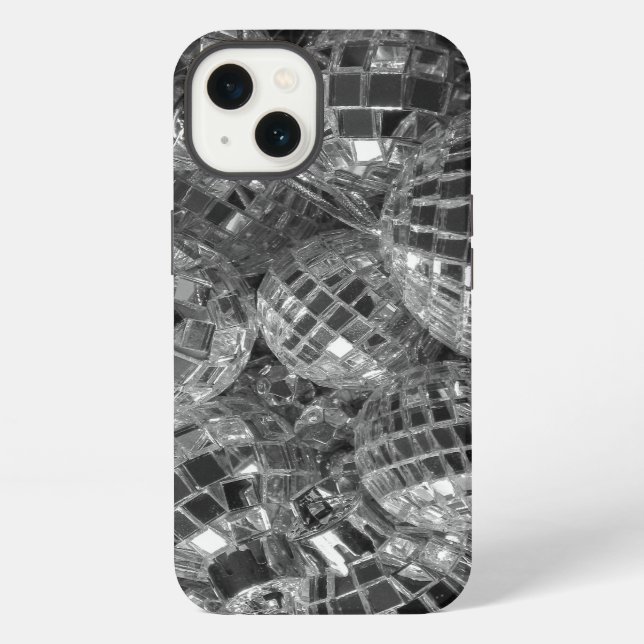 Disco-Kugel-Ornamente iPhone Hülle (Rückseite)