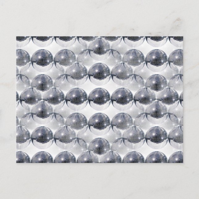 Disco-Kugel Postkarte (Vorderseite)