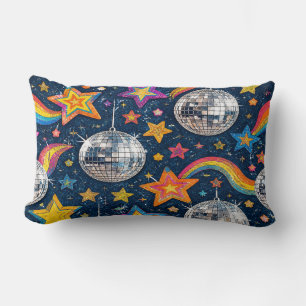 Disco-Kugel-Sterne-Kissen Lendenkissen