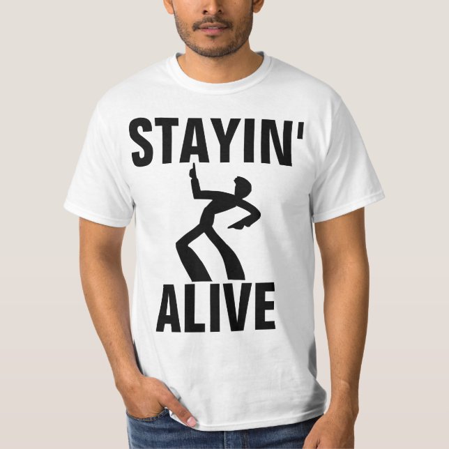 DISCO LOVER T - Shirt, BLEIBE LEBEN T-Shirt (Vorderseite)