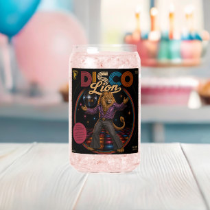 Disco-Löwe Dosenglas