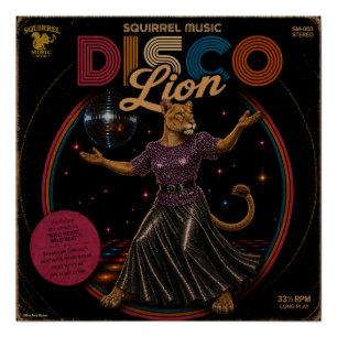 Disco-Löwin Poster