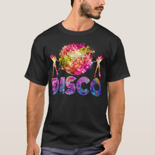 Disco Lustig 70er Vintage Retro Thema Tanzkönigin T-Shirt