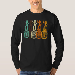 Disco Music Dance Tanz Tänzerin Colorful 70's Ret T-Shirt