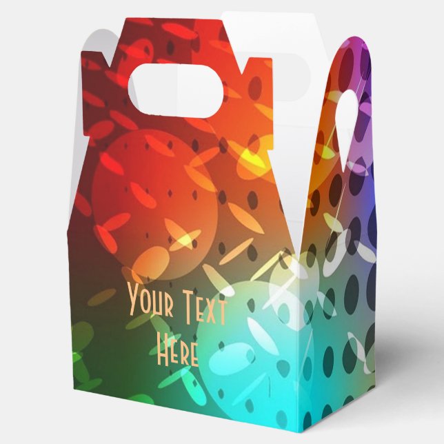 Disco Night Retro 70's Disco Ball Gable Favor Box Geschenkschachtel (Geöffnet)