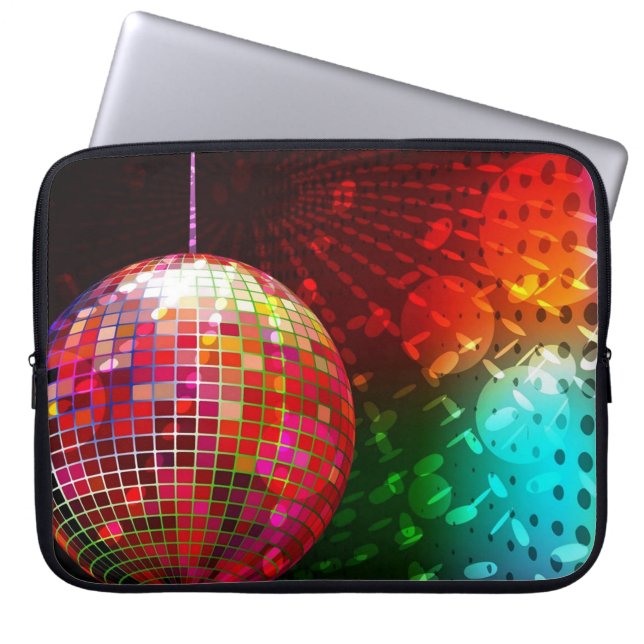Disco Night Retro 70's Disco Ball Laptop-Sieb Laptopschutzhülle (Vorderseite)