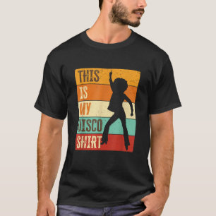 Disco-Outfit Damen 70er Jahre Kostüm 80er Das ist T-Shirt