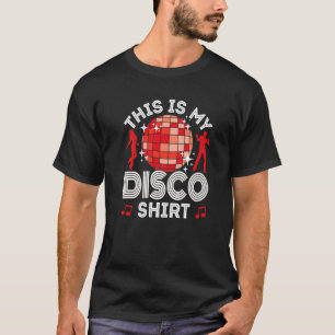 Disco-Outfit Damen Männer, 80er & 70er Kostüme Die T-Shirt
