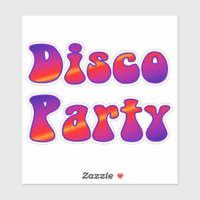 Disco Party 2 Aufkleber (Blatt)