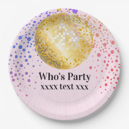 Disco Party Dance Party 70er Diskothek Pappteller