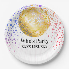 Disco Party Dance Party 70er Diskothek Pappteller