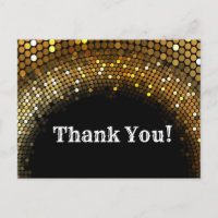 Disco Party, Glitzer, Tanz, Party Dankeschön Karte