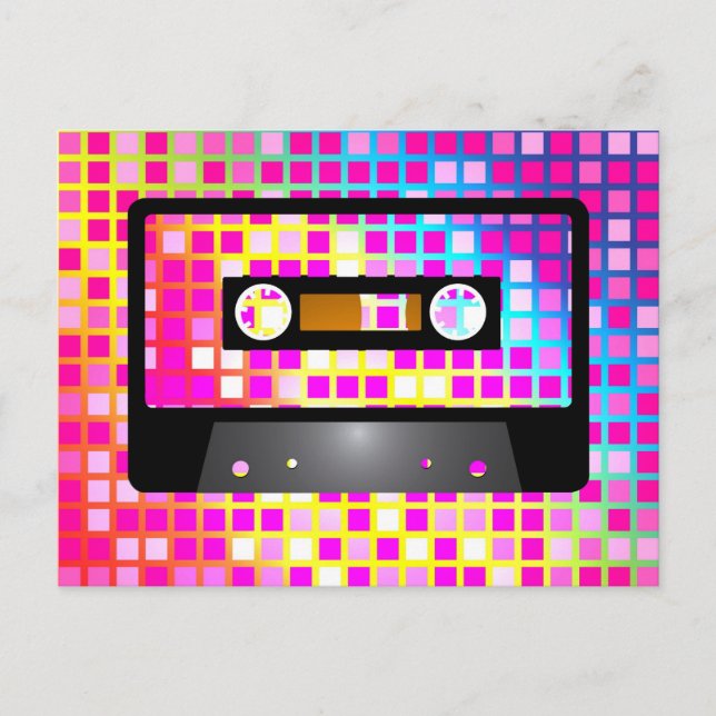 Disco-Party Postkarte (Vorderseite)