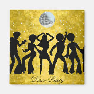 Disco-Party-Speichert-das-Datum-Magnet Magnet