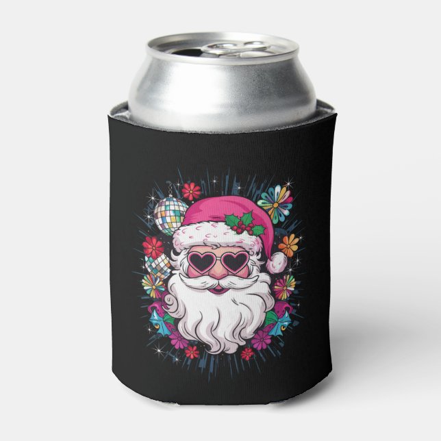 Disco Pink Weihnachten Weihnachten Weihnachten Wei Dosenkühler (Kanne Vorderseite)