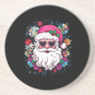 Disco Pink Weihnachten Weihnachten Weihnachten Wei Getränkeuntersetzer