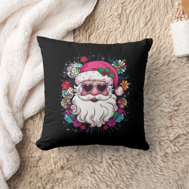Disco Pink Weihnachten Weihnachten Weihnachten Wei Kissen (Decke)
