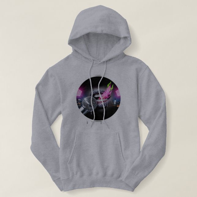 Disco Queen Lips Hoodie 🎶 ✨ (Design vorne)