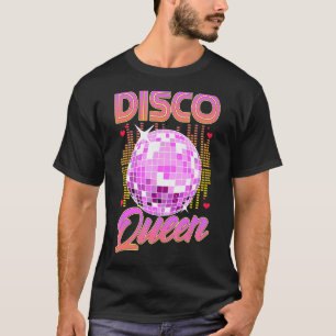 Disco Queen Retro 70er 80er Dancing Party Mirror B T-Shirt