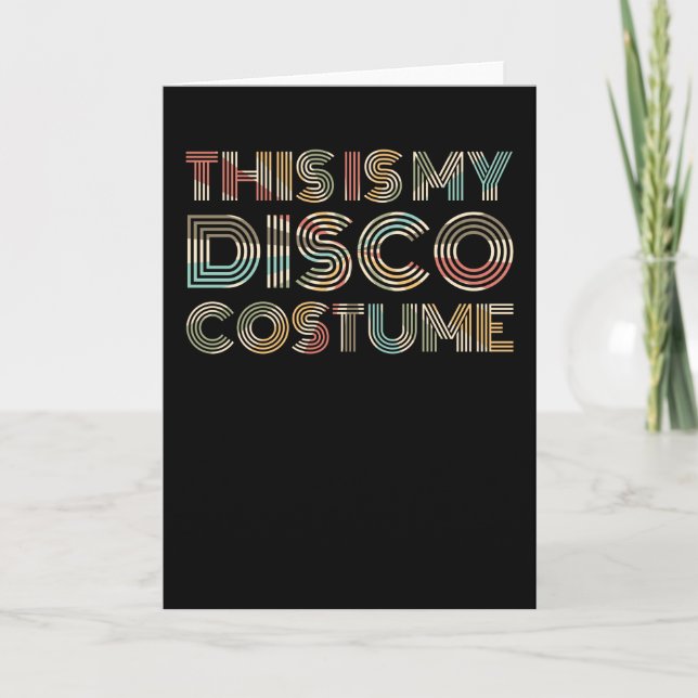 disco queen women's retro 70s themed karte (Vorderseite)