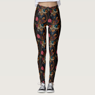 Disco-Roter Panda Leggings