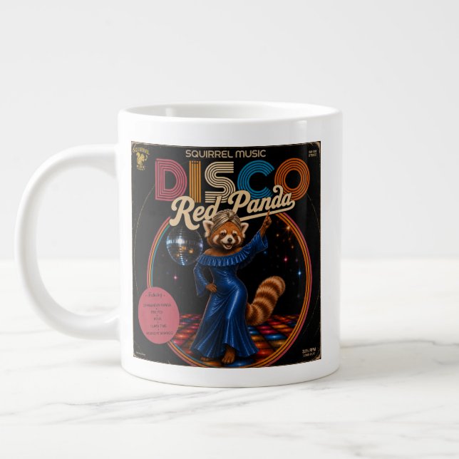 Disco-Rotpanda-Duo Jumbo-Tasse (Links)