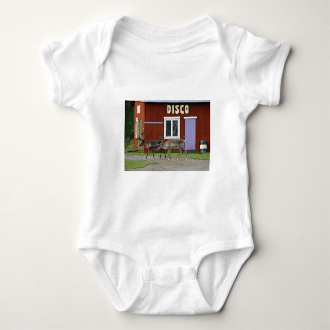 DISCO-ROTWILD BABY STRAMPLER (Vorderseite)