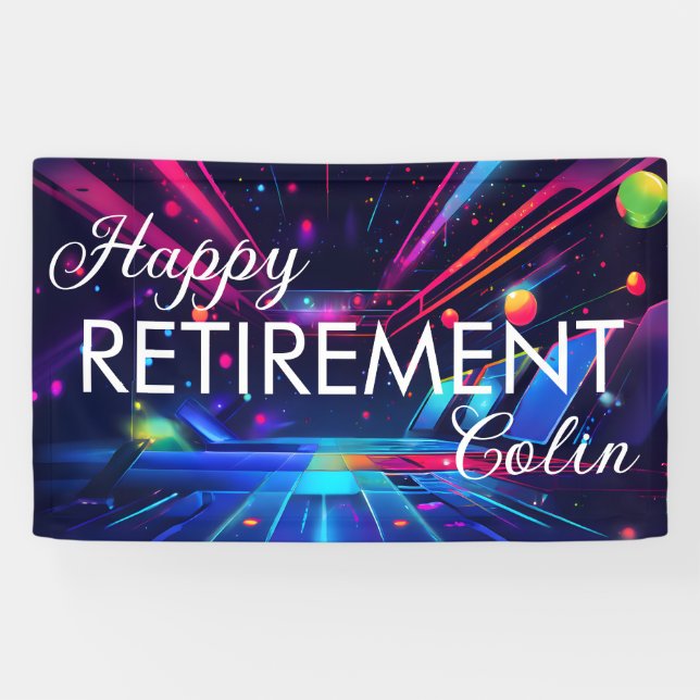 Disco-Ruhestandsbanner Banner (Horizontal)