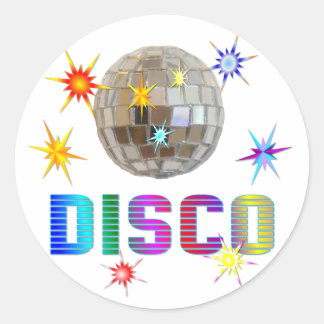 Disco Runder Aufkleber