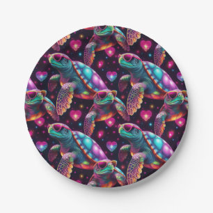 Disco Sea Turtle Pappteller