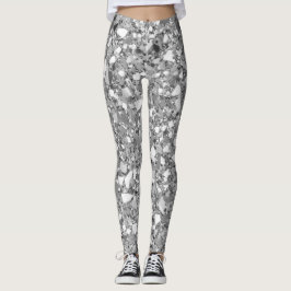 Disco Silver Glam Leggings