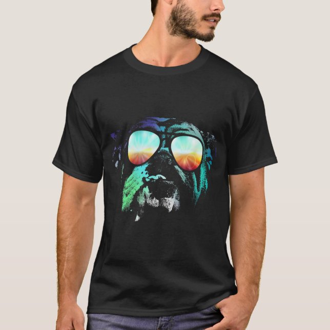 Disco Super anglais Bulldog T-shirt Chien cadeau (Devant)