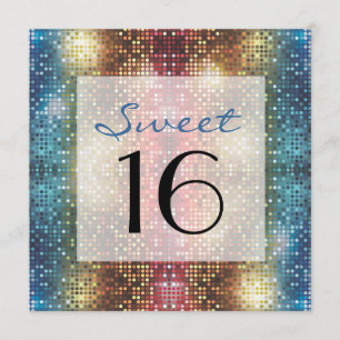 Disco Sweet 16 Anniversaire Invitation personnalis
