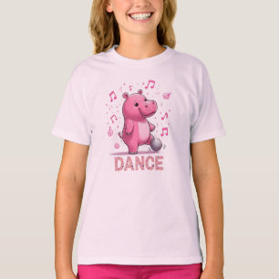 Disco Tancing Musikalisches Hippo T-Shirt